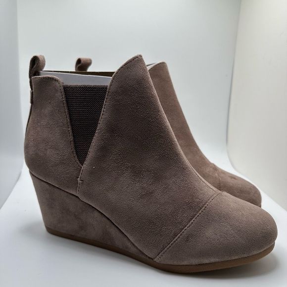 DUNES Women's Wedge Bootie 10 TAUPE - Picture 1 of 7